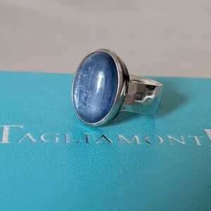 925 Silver Blue Stone Ring